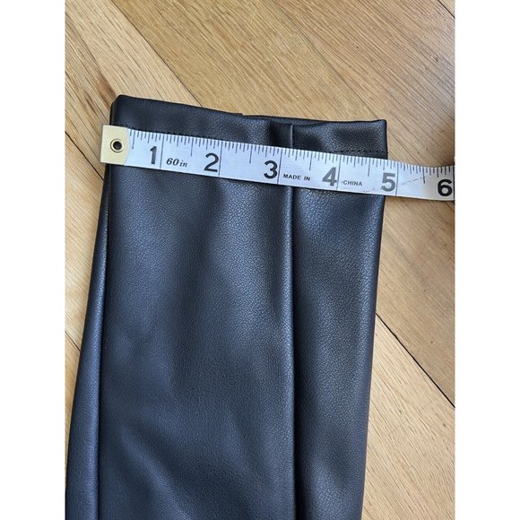Emerson Fry XS Vegan Leather Leggings Pull On Pants Black women’s - Picture 10 of 16